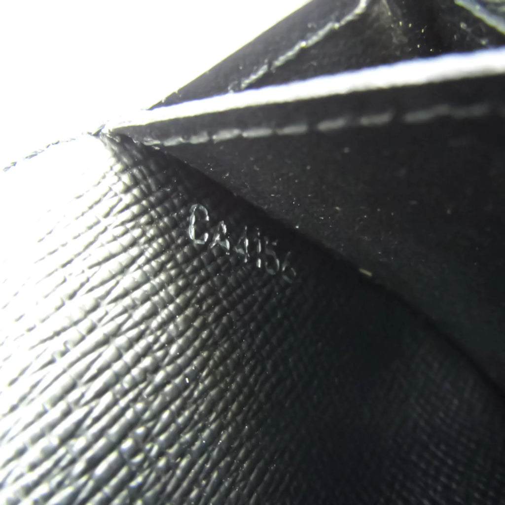 Pre-Owned Louis Vuitton Epi Portefeuille Brazza  Men's Epi Leather Long Wallet (bi-fold) Noir (Good)