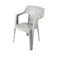 Compact Lightweight Plastic Chair with Lattice Design
