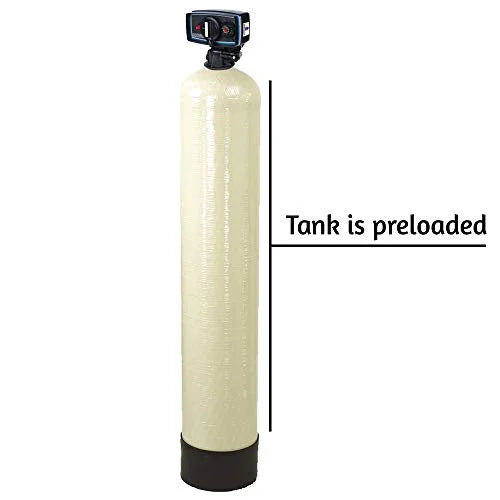 Carbon tank Filter .5-56 Carbon Tank System Whole House 1.5 cu. ft. Fleck 5600 Filter Valve, 1 Count Pack of 1, Black