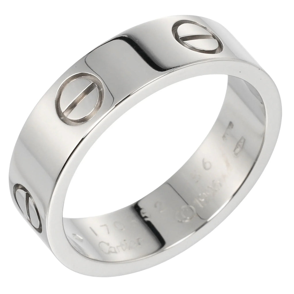 Pre-Owned Cartier  Love No. 15 Ring   White Gold Approx. 7.9g  (Good)