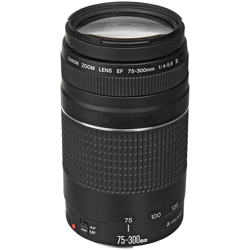 Canon   Mirrorless Digital Camera with  24-105mm  + 75-300mm Lens + Mount Adapter + 2 Pack SanDisk 32GB + ZeeTech Accessory