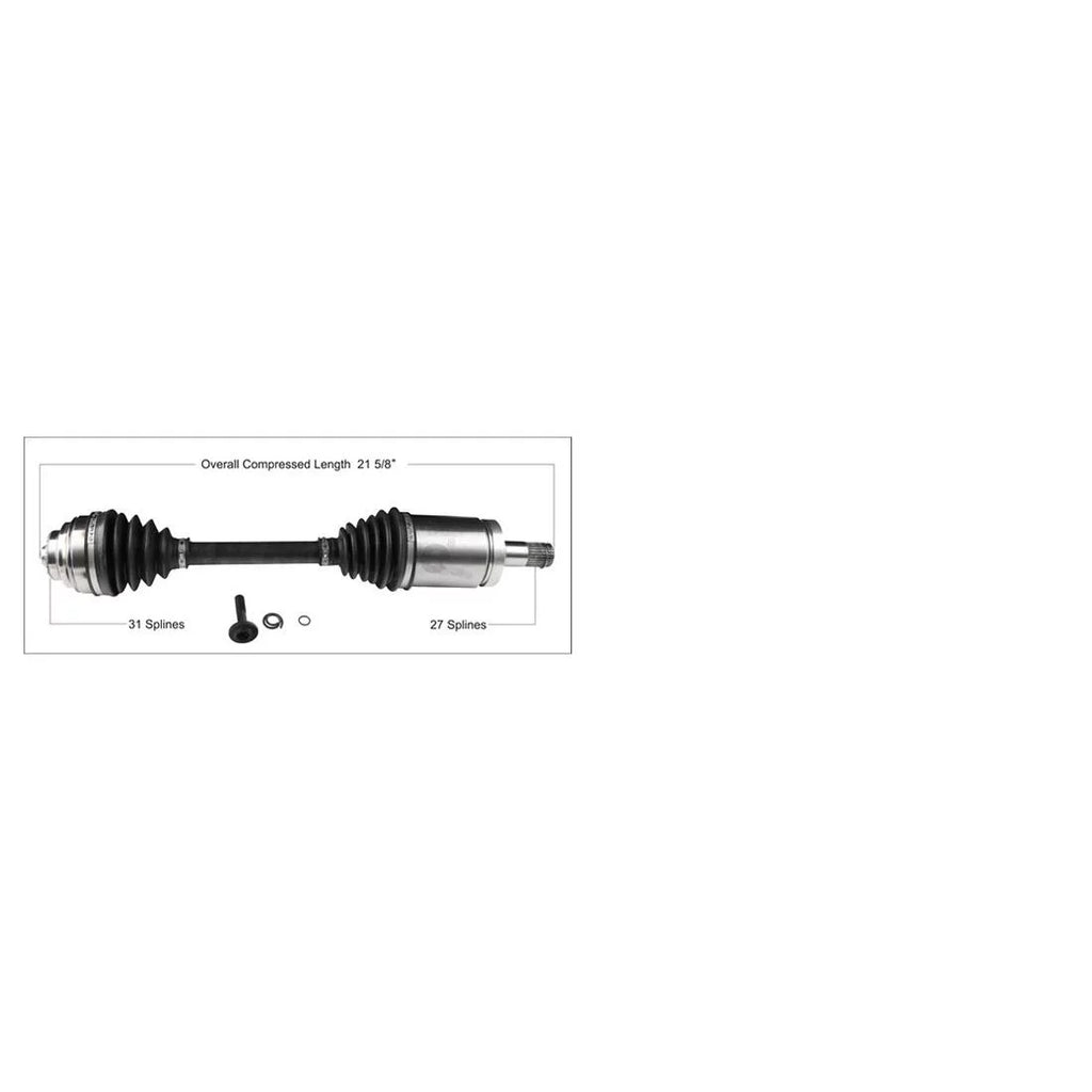TrakMotive Front  Axle  Joint Shaft Assembly For  228i 2014-2016 For  228i xDrive 2015 2016 For  230i 2017-2019 For  230i xDrive 2017-2020 For  320i 2013-2018 For  320i xDrive 20