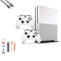 Microsoft Xbox One  1TB with 2 Controller, 4K Ultra  White with   Cleaning Kit  Bundle Like New
