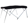 Carver (8SQ)4893UB-02 8' 4-Bow  Tube Pontoon Bimini Top Kit - 48", Fits 96"-102" , Jet Black