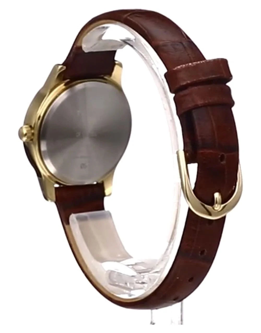 Timex Women's Essex Avenue Gold/Burgundy/ 25mm Dress Watch, Leather Strap