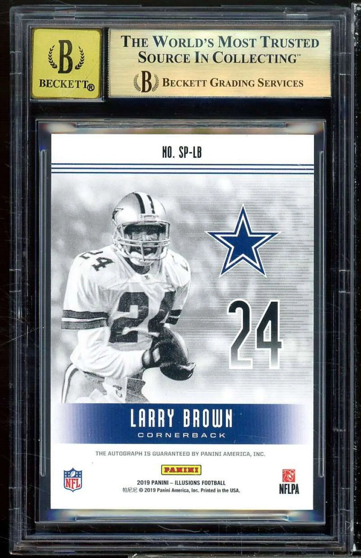 Larry Brown 2019 Panini Illusions Superlatives Autographs (pop 1) #37  9.5