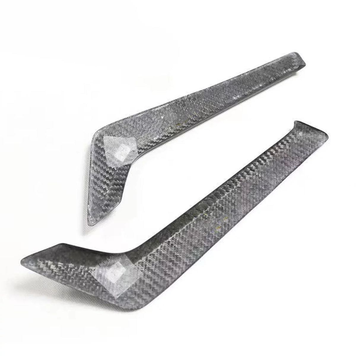 Side Fender Air Vent Cover Kit For Infiniti   2015-2022 2019  Black Carbon Fiber