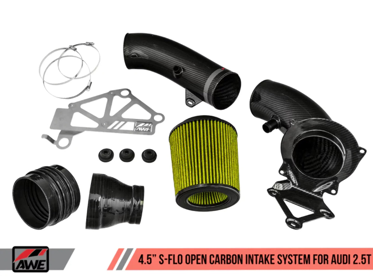 Tuning 2660-15048 Open Carbon Fiber Intake for Audi  &   -Flo