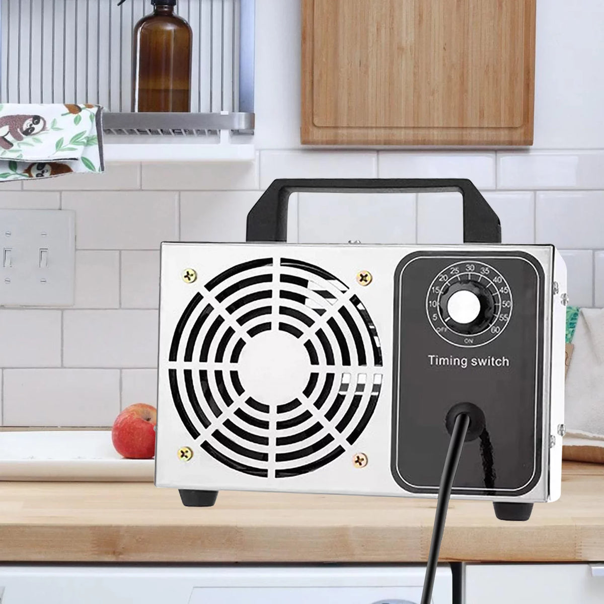 28g/h Ozone Generator Machine -  Air Deodorizer for Home, Kitchen, Office, and Car Use