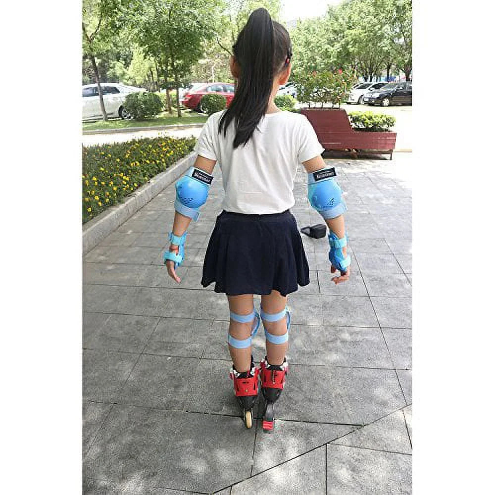 Kids/Youth Knee Pads Elbow Pads Wrist Guards Set for Years, Child Protective Gear Set for Roller Skates, Cycling,  Bike, Skateboard, Inline Skating, Scooter Riding Sports Small (3-7 years) Purple
