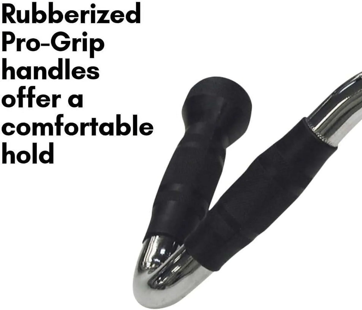 Multi Bar Cable Machine Attachment With Rubber Grips - Ideal For Seated Rows, Bicep s, Triceps Press Downs, And  Pull Downs