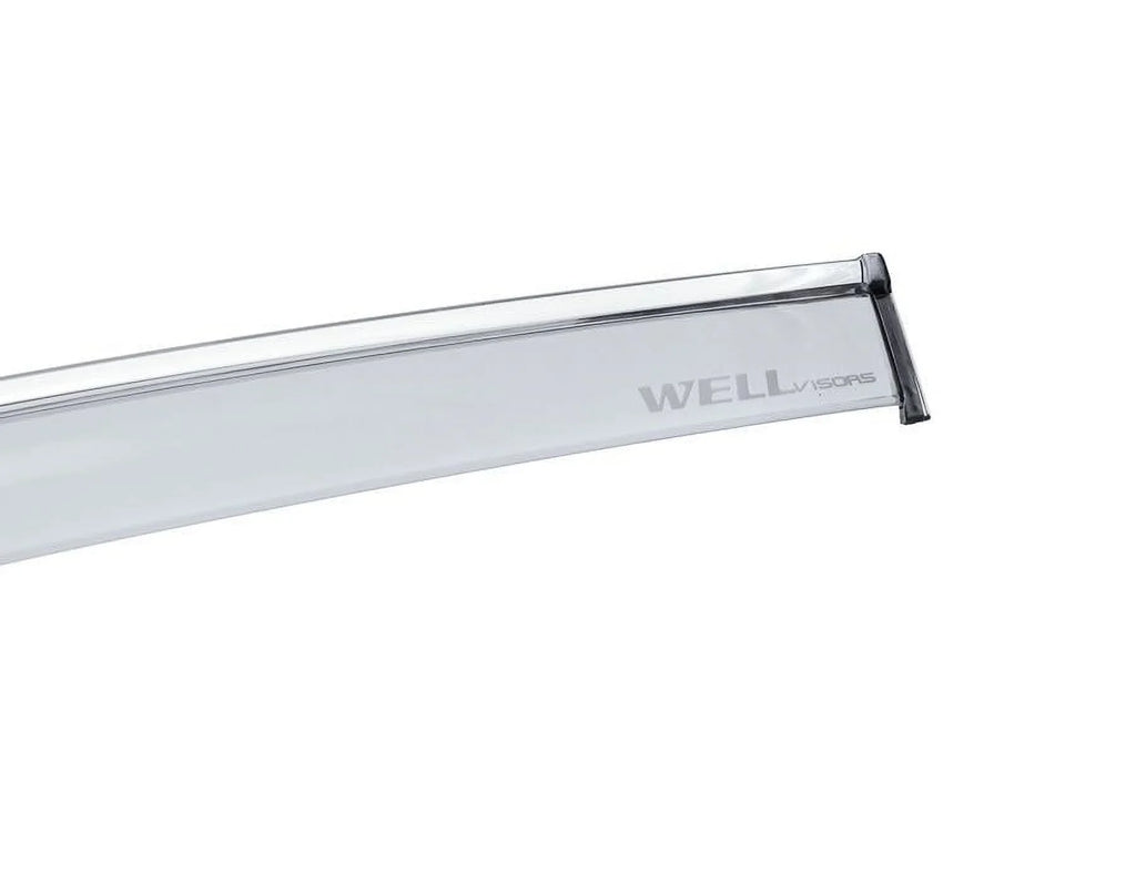 Wellvisors Side Window Visors Wind Deflectors Rain Guard With Chrome Trim for 2019 2020 2021 2022 2023 2024   /  3-847BM015