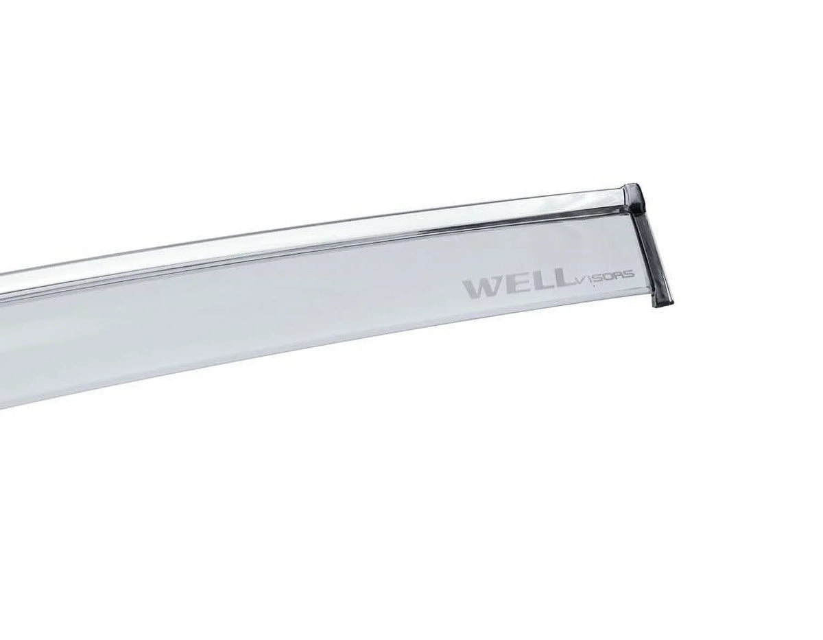 Wellvisors Side Window Visors Wind Deflectors Rain Guard With Chrome Trim for 2019 2020 2021 2022 2023 2024   /  3-847BM015