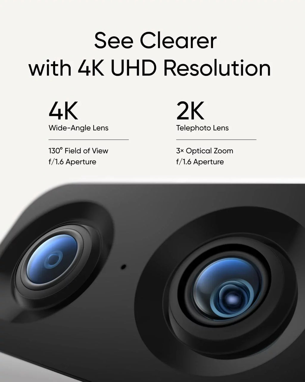 eufy Security Indoor Cam  with HomeBase 3, Dual Cameras, 4K  Resolution Security Camera with 8× Zoom and 360° , Human/Pet , Dual-Band Wi-Fi 6