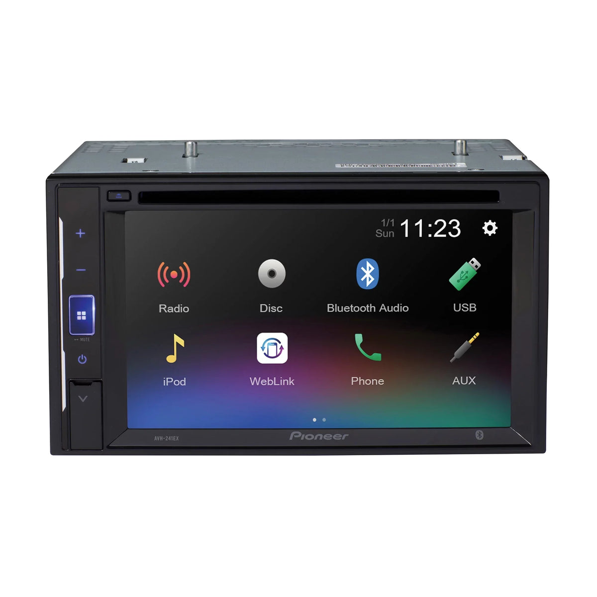 Pioneer 6.2  inch Resistive Touchscreen Back Up Camera Ready -  Receiver - Black