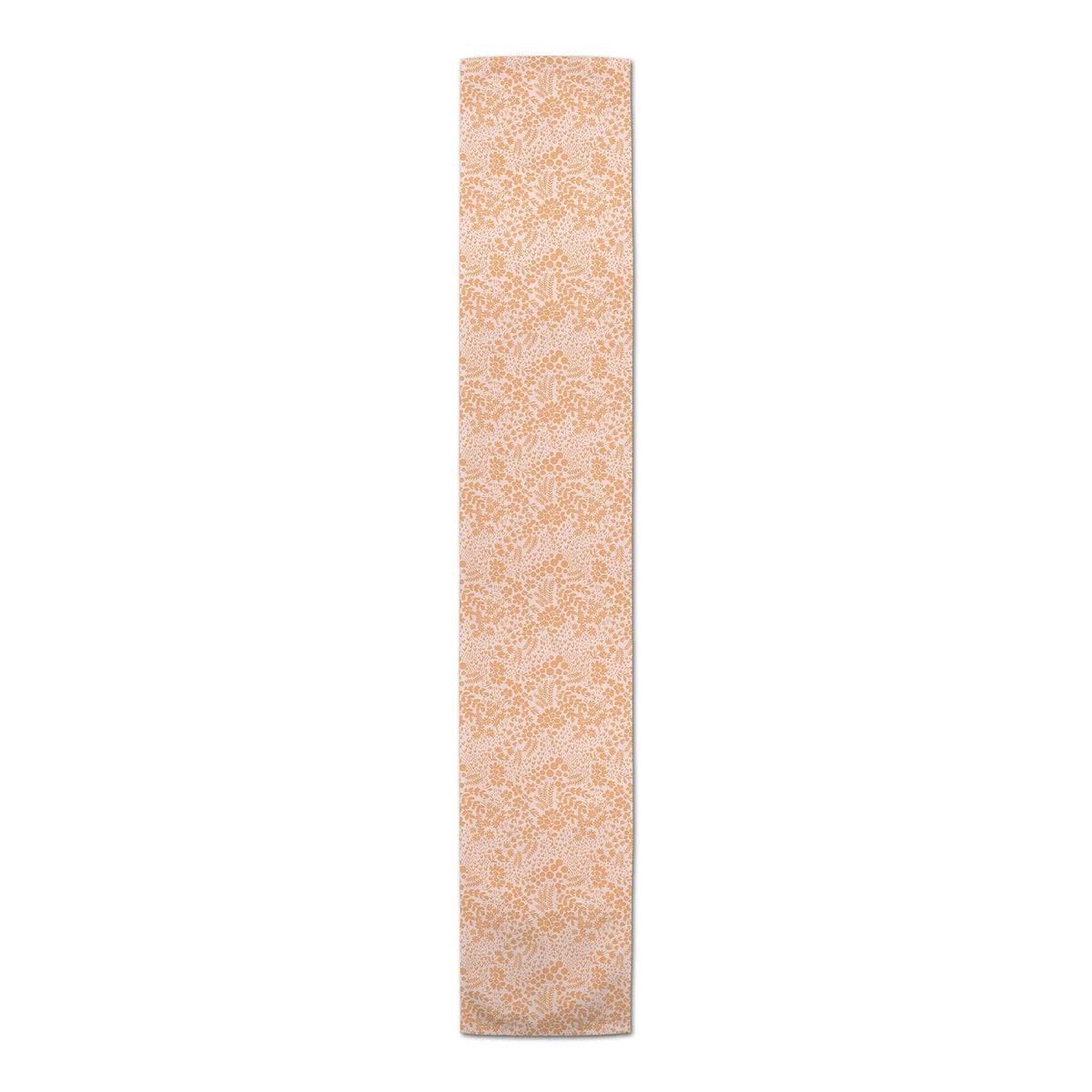 Creative Products Orange Dainty Floral 16 x 90 Cotton Twill Table Runner