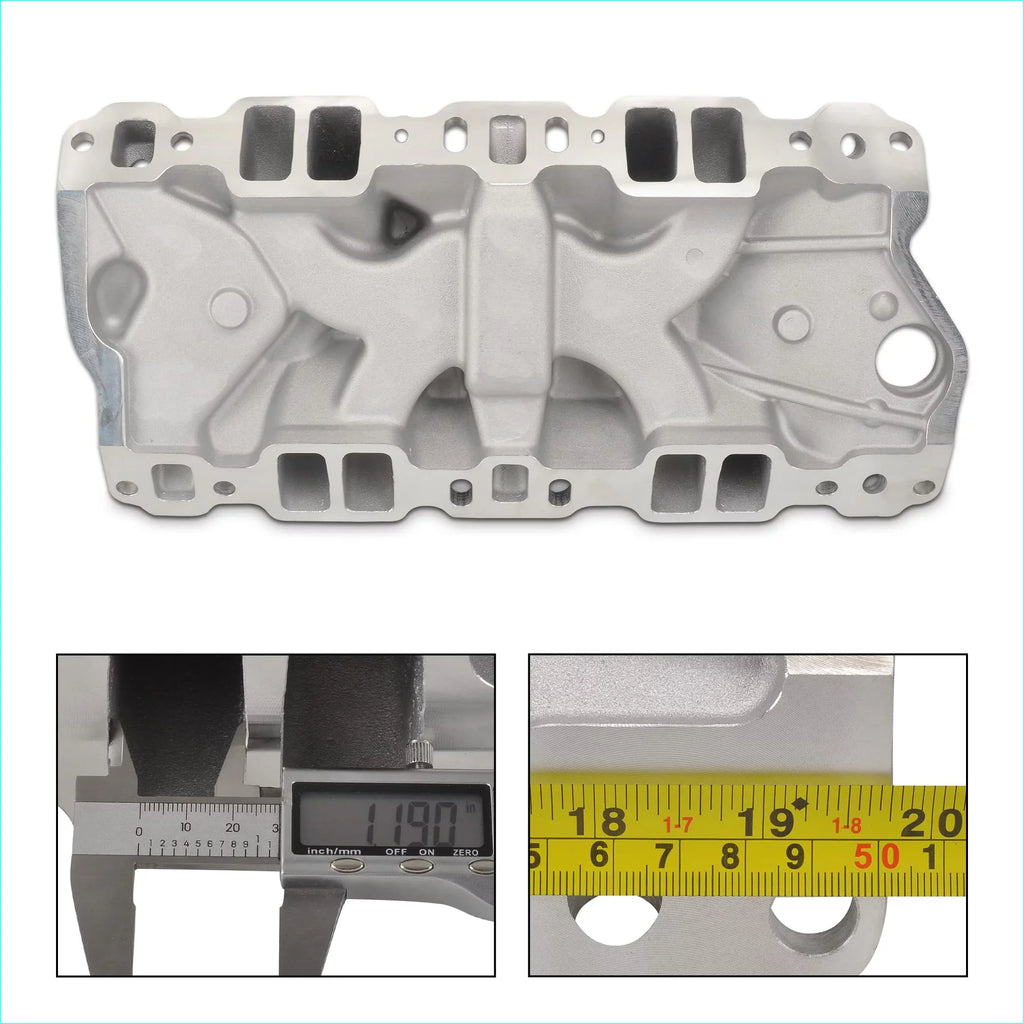 Small Block Chevy  305 327 350 400 1957-1986 Intake Manifold Dual Plane Aluminum