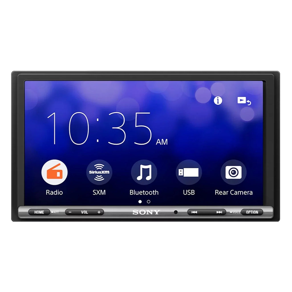 Sony Mobile - 6.95" Bluetooth Media Receiver with Apple CarPlay and Android Auto