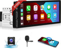 2G+32G Android Single Din Wireless Carplay Car Stereo Android Auto podofo 6.86 inch  Touch Screen Bluetooth Car Radio in Dash  Head Unit with Backup Camera WiFi Subwoofer HiFi Audio