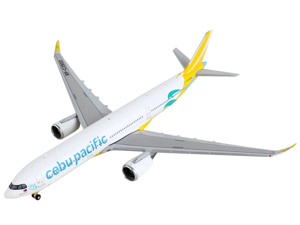 Airbus -900 Commercial Aircraft "Cebu Pacific" Yellow and White 1/400 Diecast Model Airplane by GeminiJets