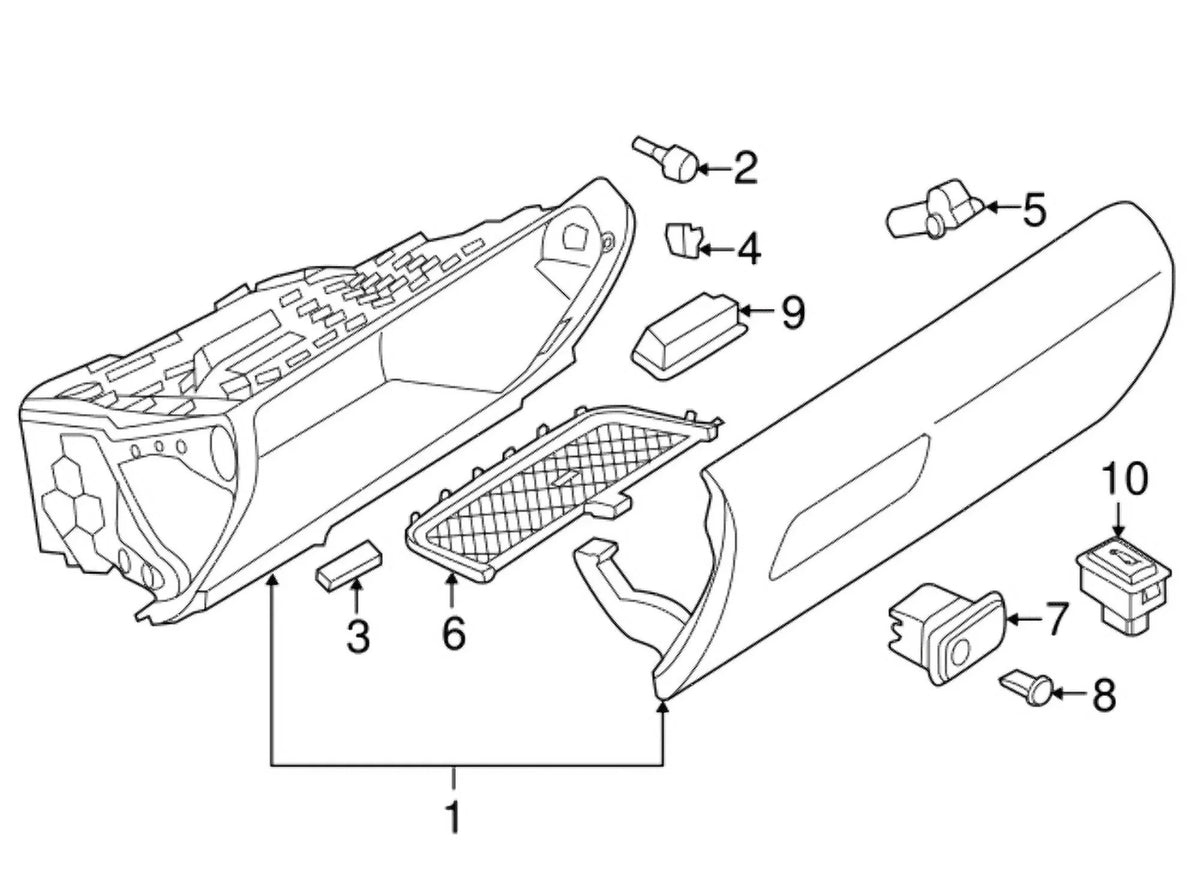 New Genuine  Glove Box (2012-2019)  51169239346