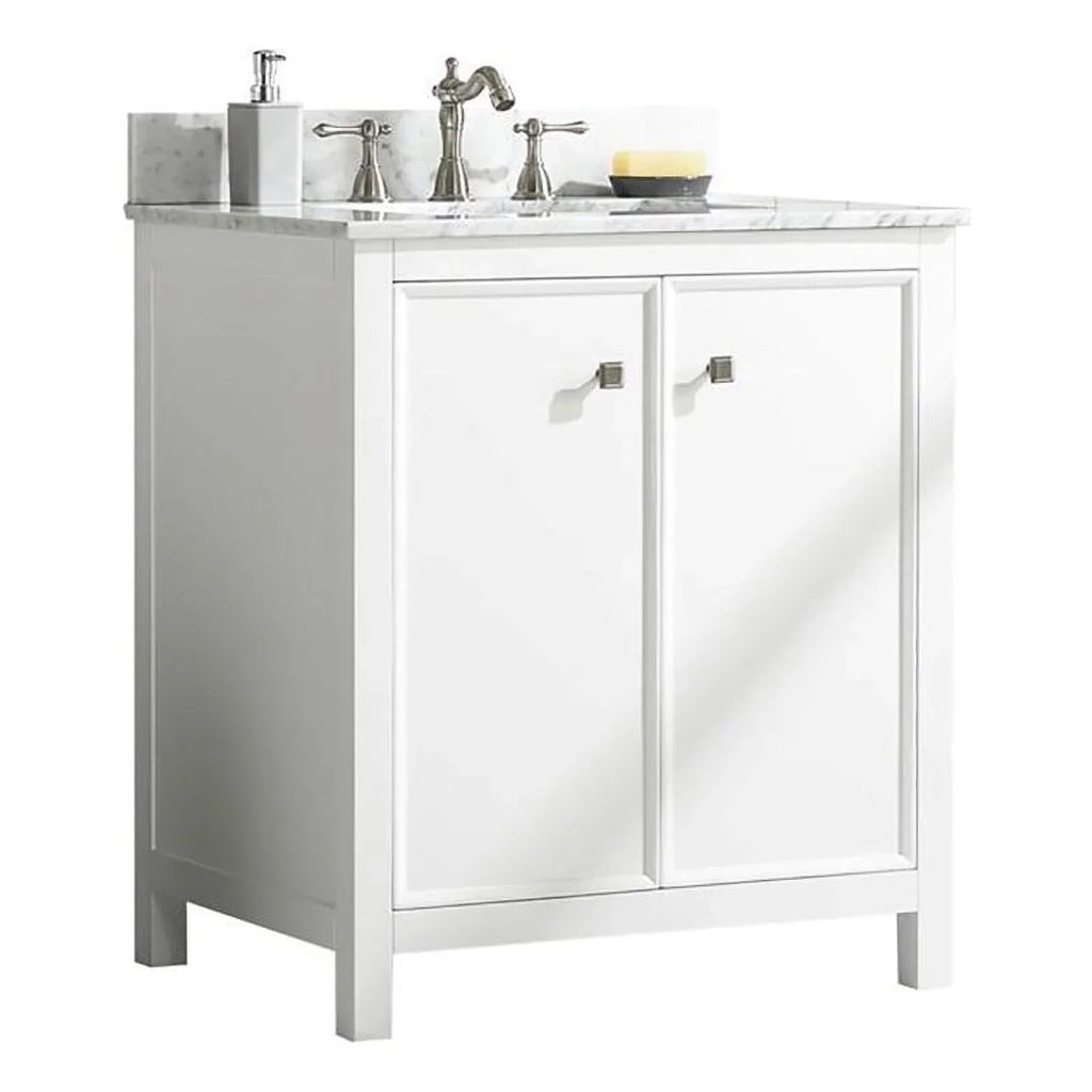 Legion Furniture 30" Contemporary /Veneer Wood Sink Vanity Cabinet - White