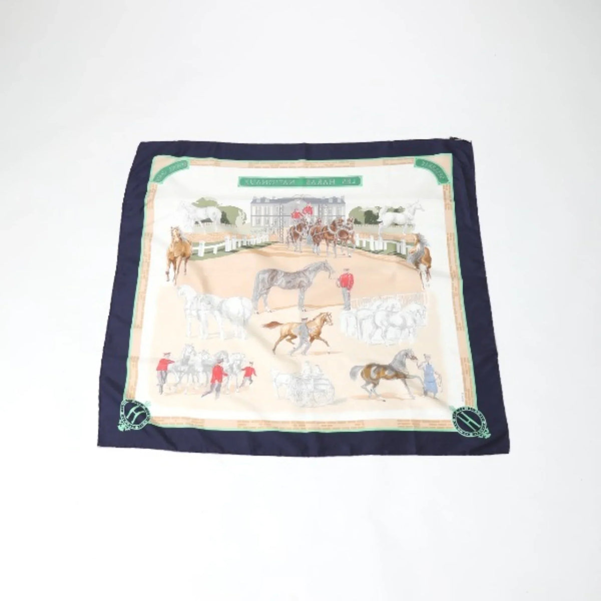 Pre-Owned     Kare90 Hermes Navy Scarf (Good)