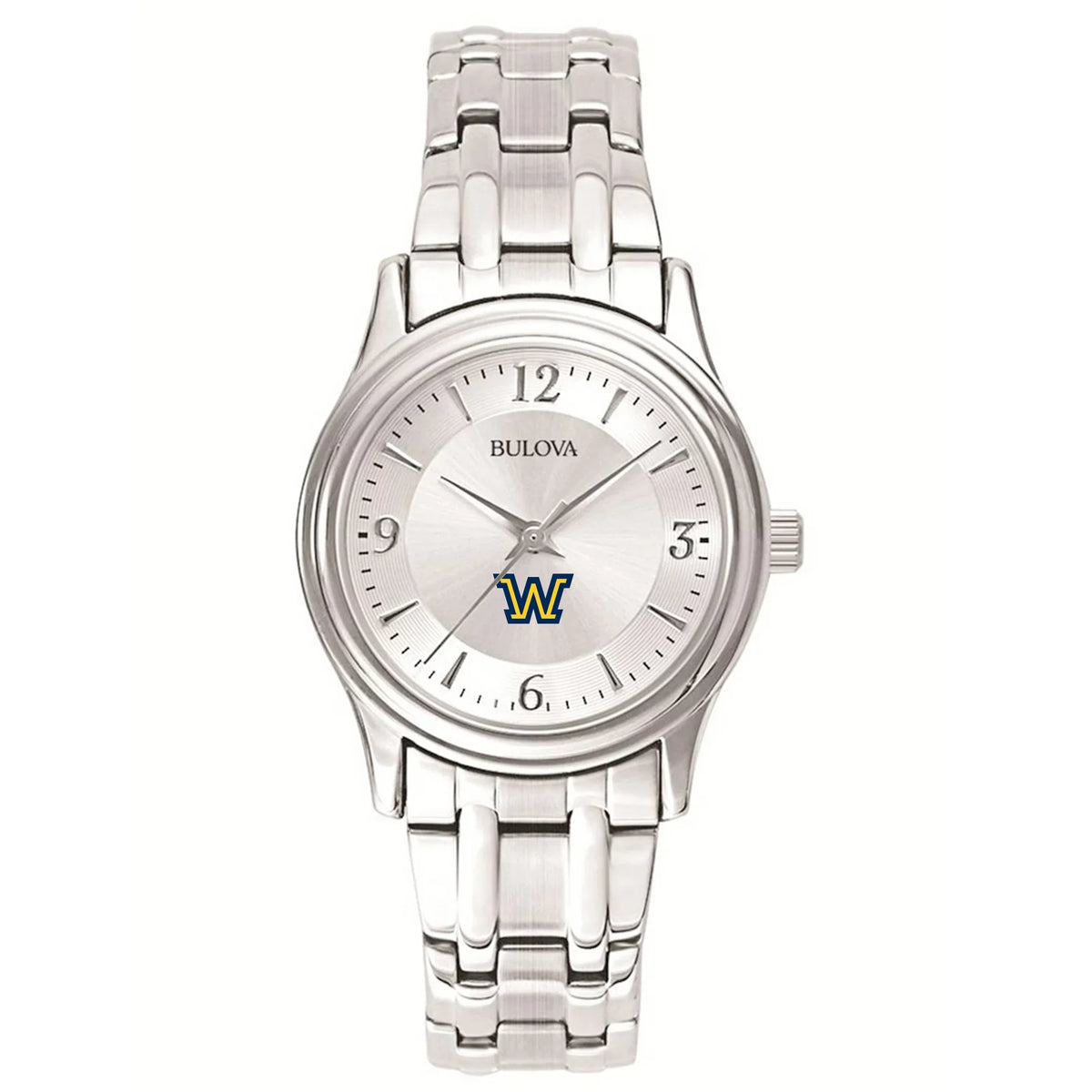 Women's Bulova  Silver Wilkes Colonels Silver-Tone Dial Stainless Steel Quartz Watch