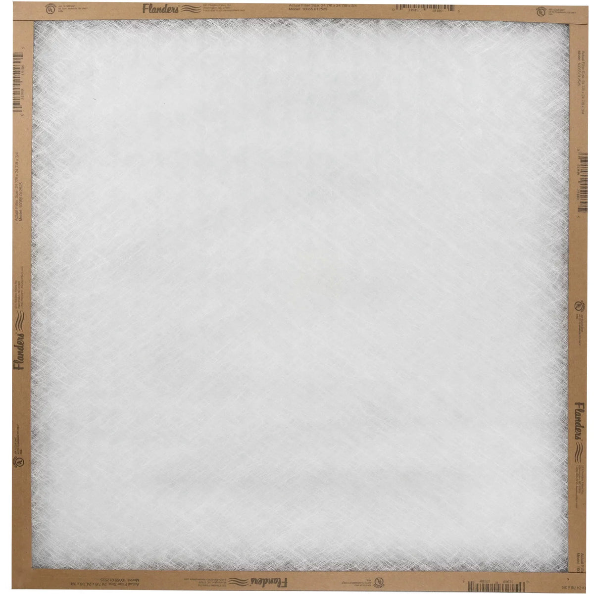 Flanders  Flow  (1 Filter), 25" x 25" x 1" Flat Panel Furnace Air Filter