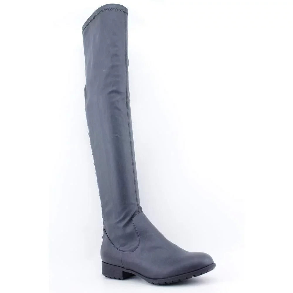Kathy Van Zeeland Gia Womens Size 6 Black Fashion Over the Knee Boots