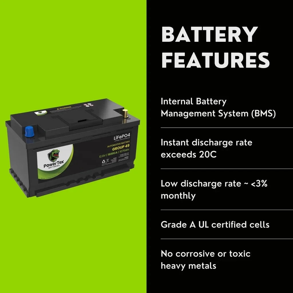 2016  535i Car Battery  Group 49 /  Replacement Lithium LiFePO4 Automotive Battery