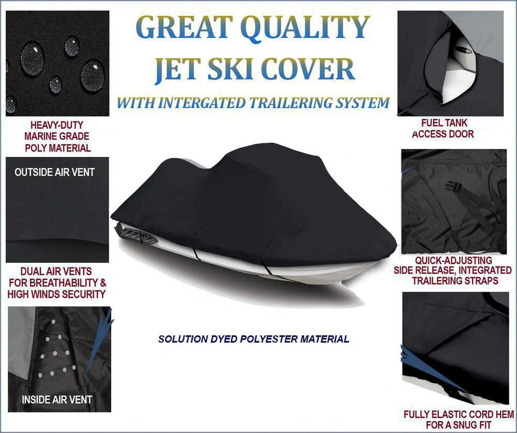 Cover Compatible for Polaris  1997 1998 Jet Ski Cover  Boat Covers 1-2 Seater