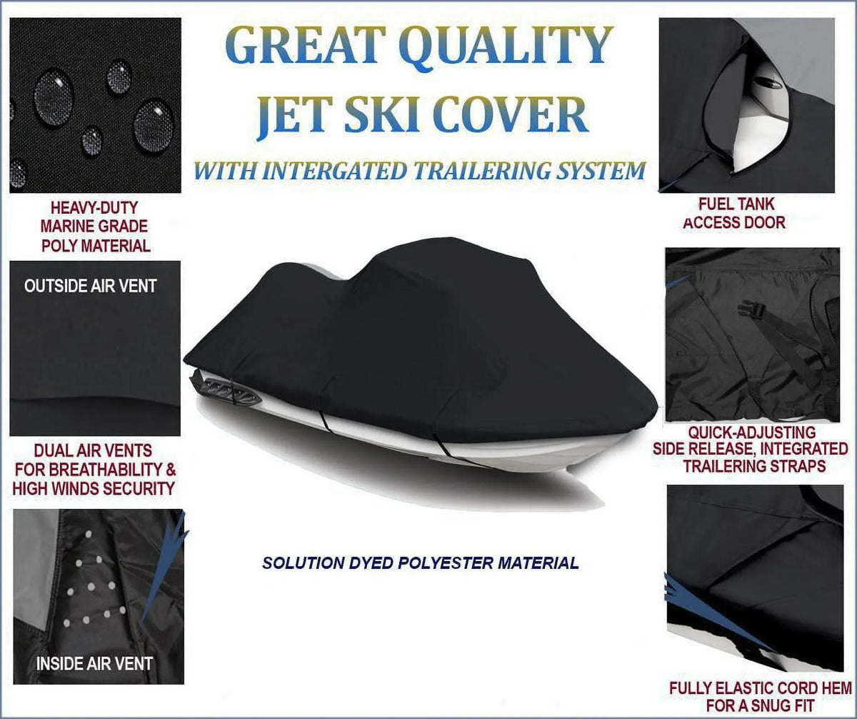 Cover Compatible for Polaris  1997 1998 Jet Ski Cover  Boat Covers 1-2 Seater