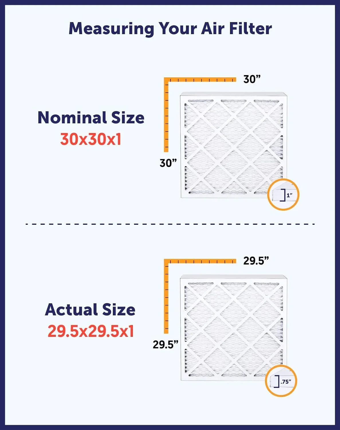 Filter King 8x25.5x1a Air Filter | 4- |  8  Pleated / Furnace Filters |    | Actual Size: 8 x 25.5 x .75"