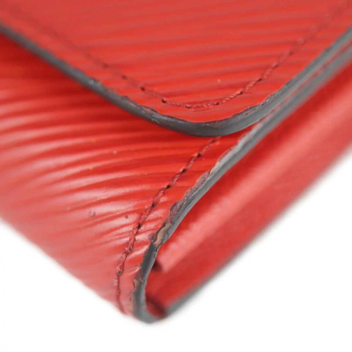 Pre-Owned   Louis Vuitton Portefeuille Twist Long Wallet  Epi Leather Coquelicot Bifold (Good)
