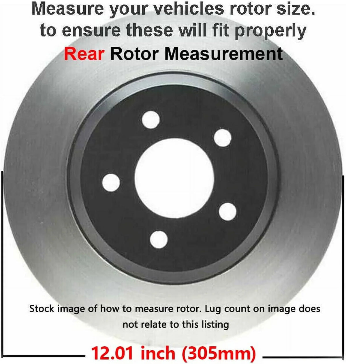 Detroit Axle - Rear Brake Kit for Dodge Grand Caravan Journey Chrysler Town & Country  Routan Ram / [w/ Piston Calipers] Disc Brake Rotors Replacement Ceramic Brakes Pads: 12" inch Rotor