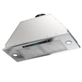 HisoHu Insert Range Hoods 36 Inch, 900  with Ducted Convertible Ductless (Kit Included), 4 Speed Gesture Sensing&Touch Control Panel, Stainless Steel Kitchen Vent (36 Inch)
