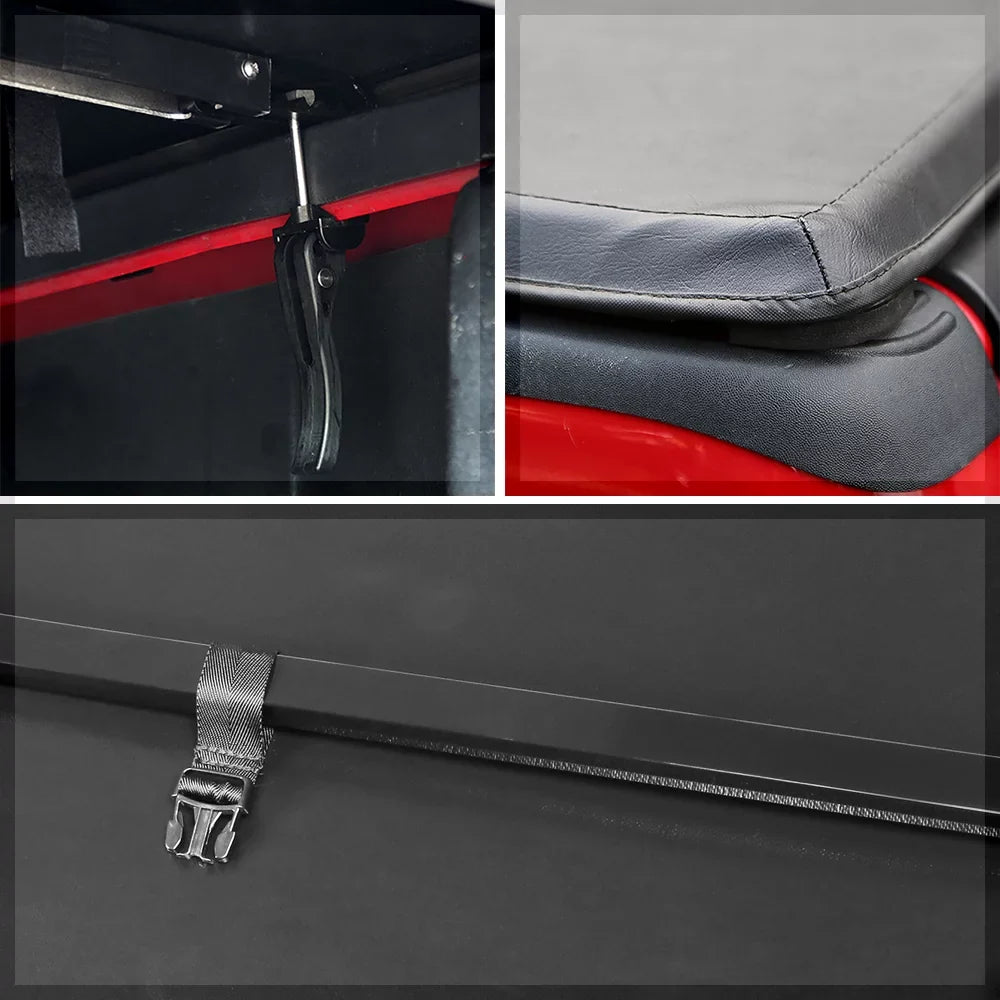 Short Bed Tonneau Cover 5.7Ft Soft Tri-Fold Fleetside for 09-21 Ram 1500/2500 Fits select: 2009,2011-2012   1500