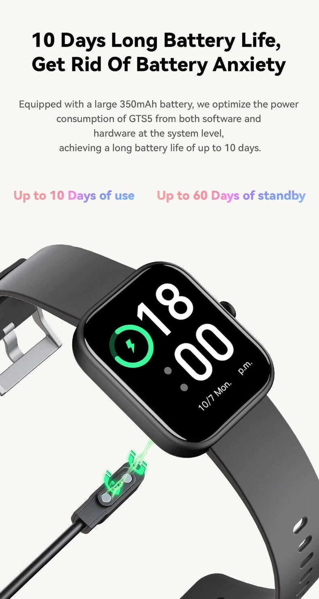 Smart Watch Blood Pressure Fitness Tracker Women Men for Android and iOS Black