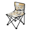 Golden in Deers Forest Portable Camping Chair Small for Kids Outdoor Folding Beach Chair Fishing Chair Lawn Chair with Carry Bag