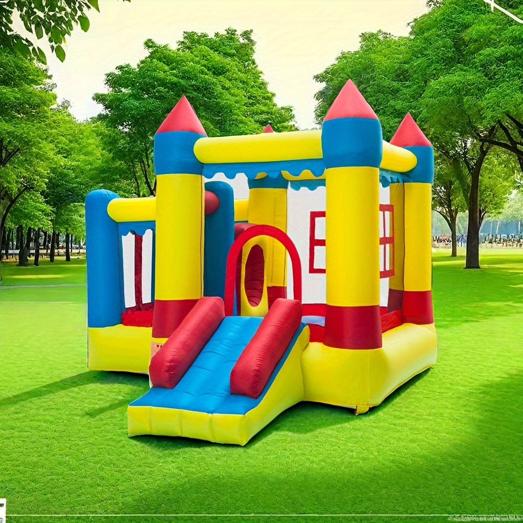 3.2*3*2.5m 420D Thick Oxford Cloth Inflatable Bounce House Castle Ball Pit Jumper Play Castle Multicolor
