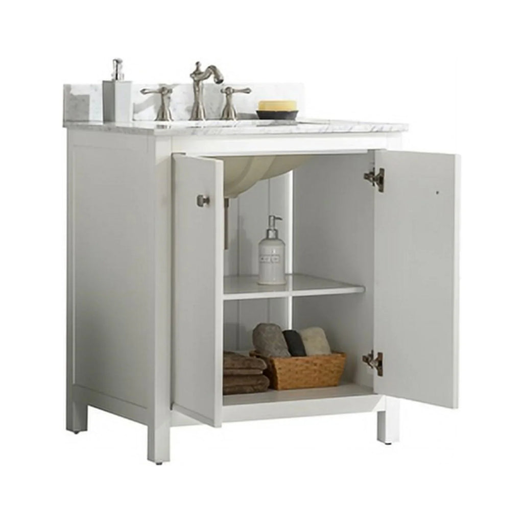 Legion Furniture 30" Contemporary /Veneer Wood Sink Vanity Cabinet - White