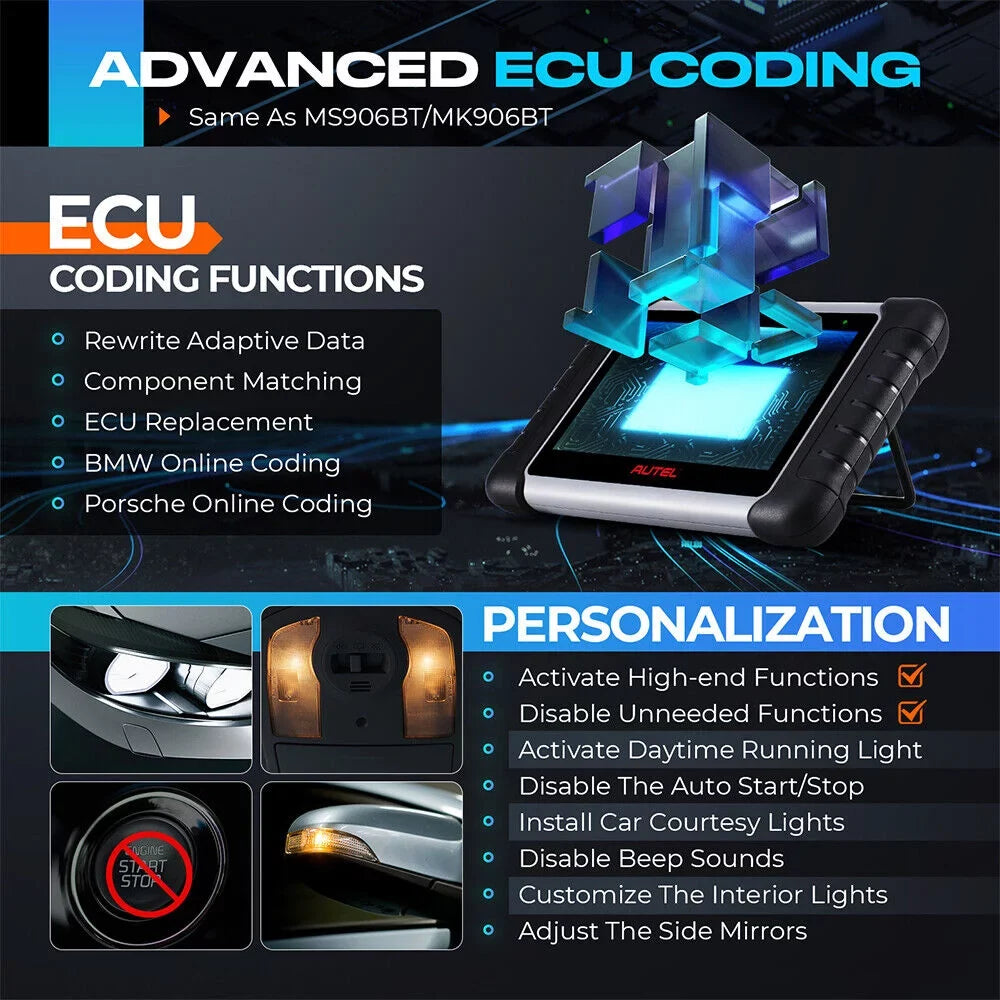 Autel Scanner MaxiPRO  Car Diagnostic Scan Tool All System Diagnostics  Coding, Active Test, 36+ Service, Upgraded of / /