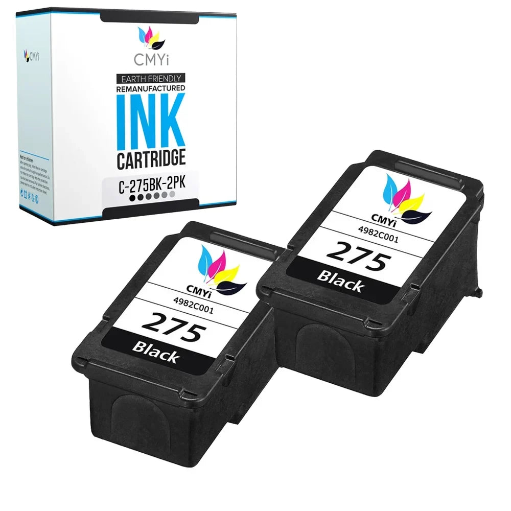 CMYi Ink Cartridge Replacement for  Canon -275 (2-Pack: Black)