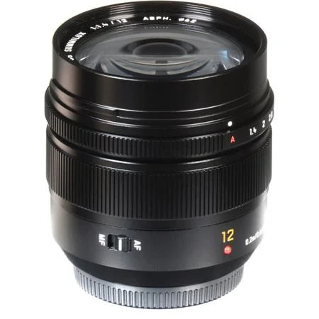 Lumix  Leica  Summilux 12mm f/1.4 Aspherical Lens for Micro Four Thirds, Black