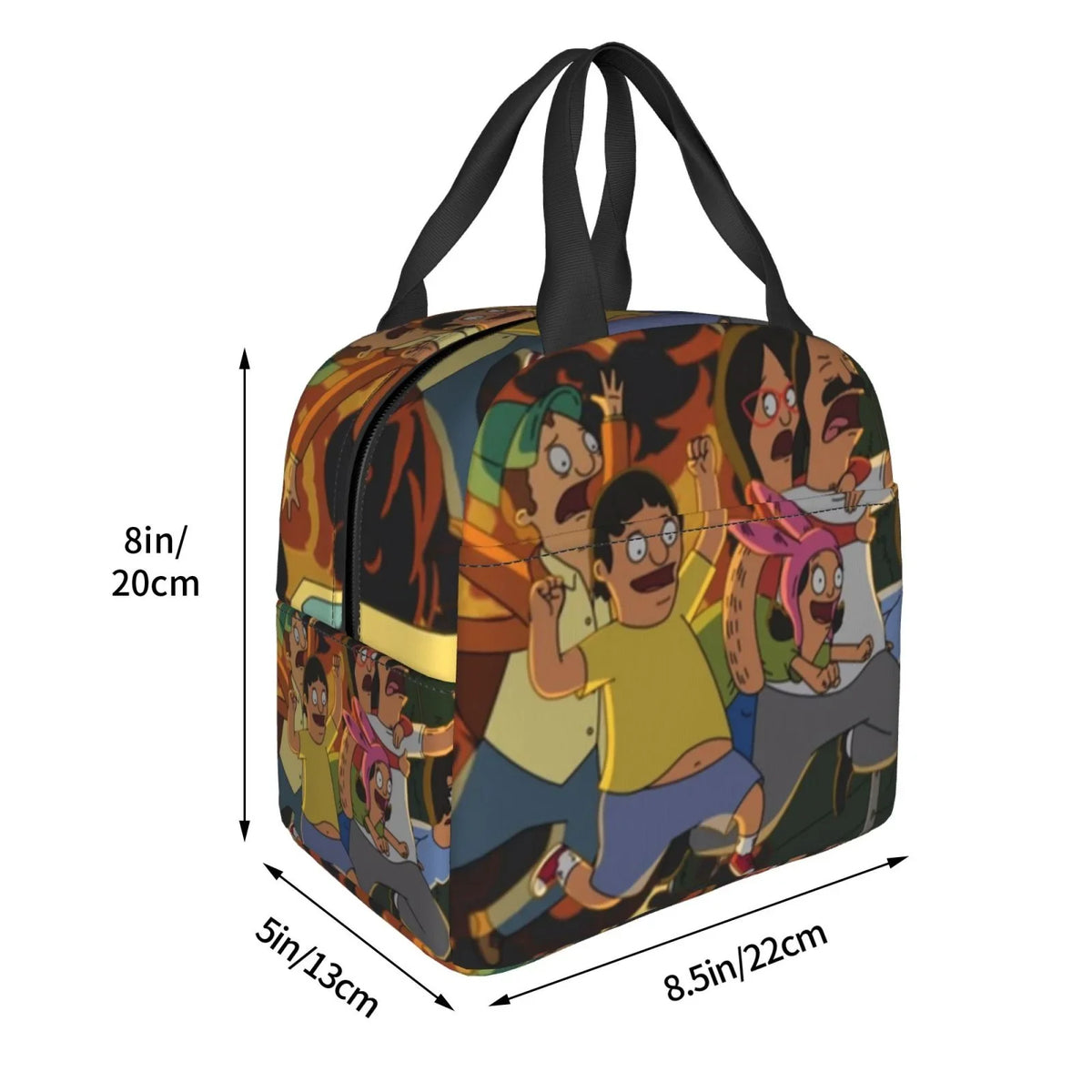 Adventure Bob's Burgers Portable Lunch Bag For Adult And Kids Reusable Lunch Box Insulated Thermal Cooler Bento Bag For School Picnic Office