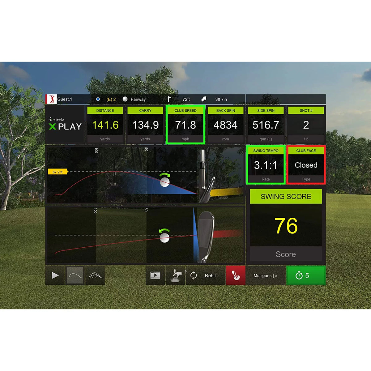 SwingLogic  MicroSim Indoor Golf Simulator with  Connect Compatibility