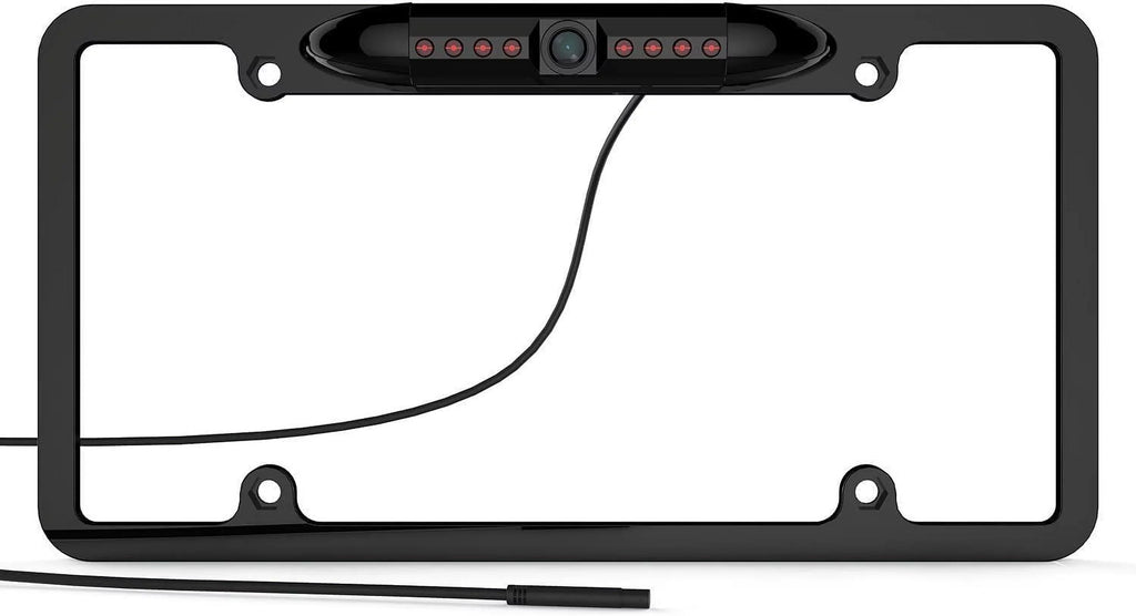 Backup Camera License Plate  Night Vision Rear View 170° Angle Waterproof Compatible with Pioneer Car Radio -100BT - -160BT  -120BT -210EX -2550NEX