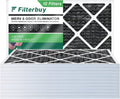 Filterbuy 16x24x1  8 Odor Eliminator Pleated   Furnace Air Filters with Activated Carbon (12-Pack)