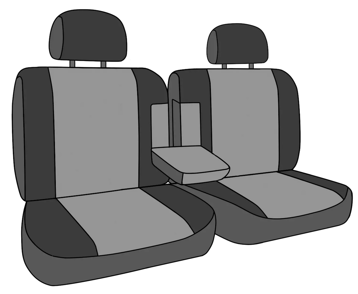 CalTrend Center 50/50 Split Bench  Seat Covers for 1994-1997 Toyota Land Cruiser - -72KA  Insert and Trim